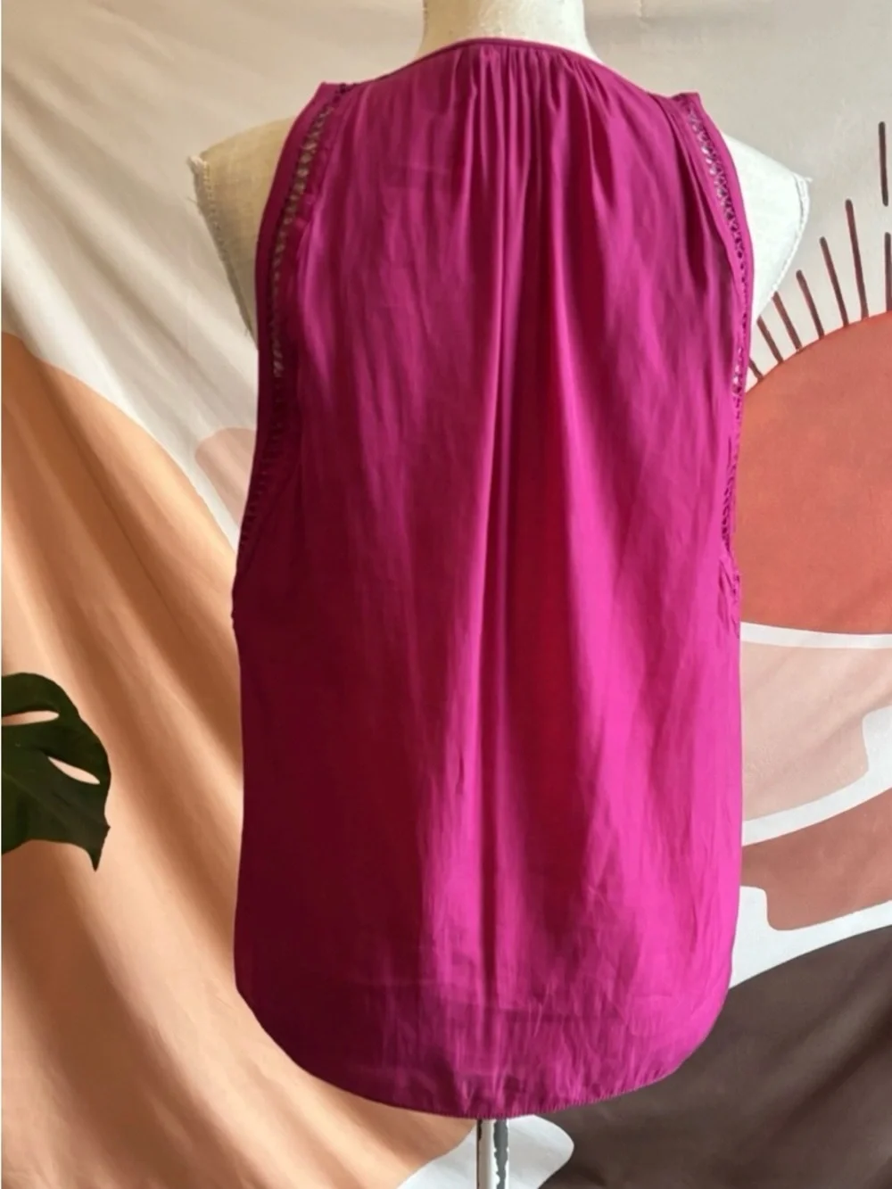 Ramy Brook Fuchsia Keyhole Halter Tank - Picture 4 of 8